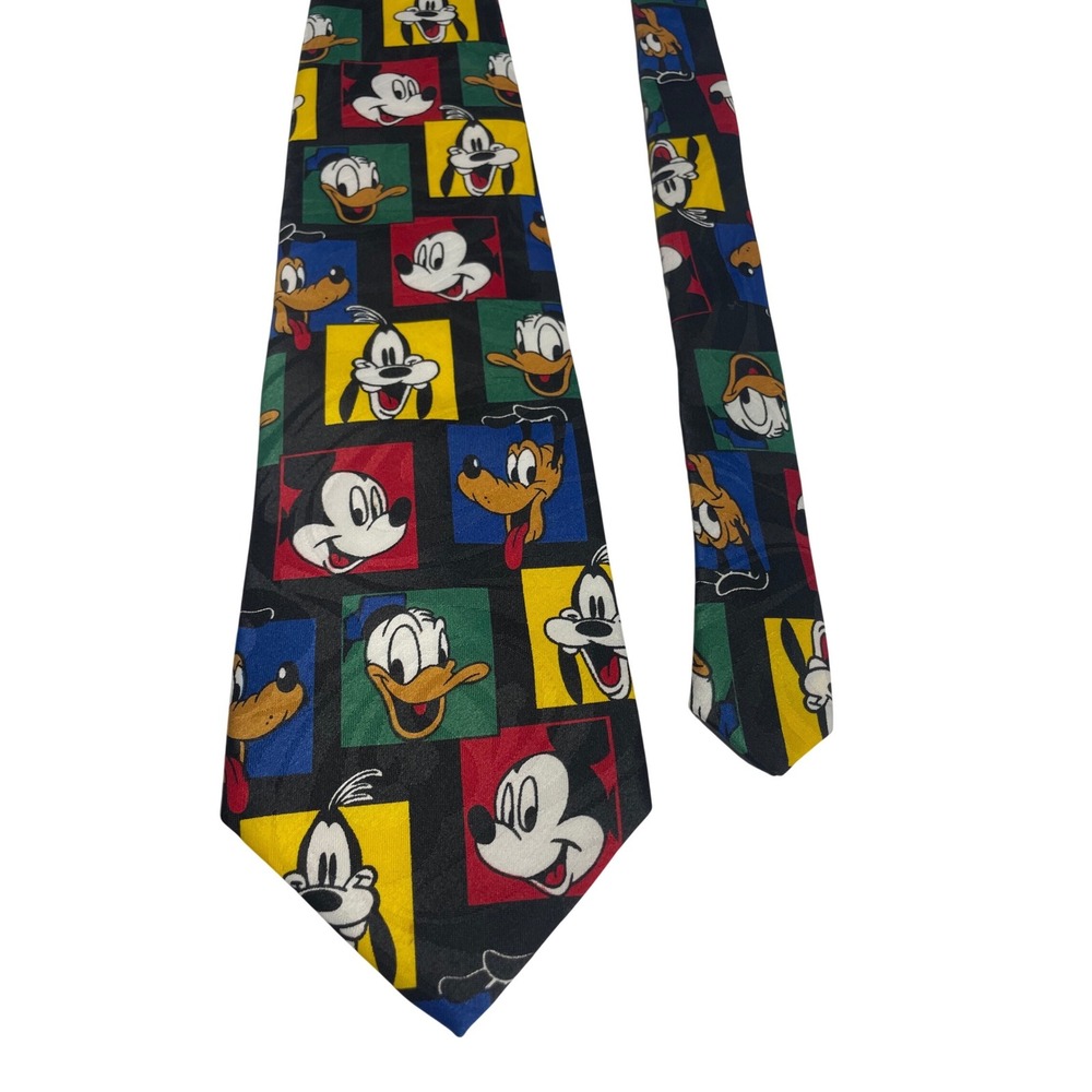 Mickey‎ Unilimited Blance Inc Tie Works Colorblock Character Neck Tie Men's OS